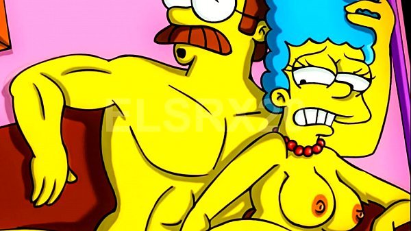 Marge simpson cogiendo con flanders mientras no hay nadie en casa